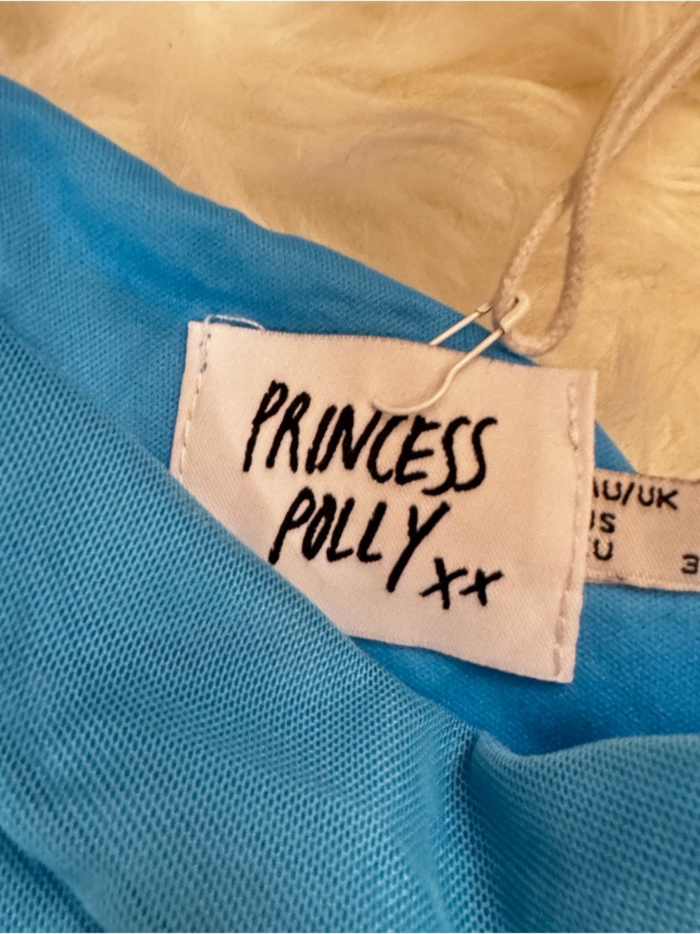 Princess Polly Blue Ruched One Shoulder Mini Dress Sz 4 Bodycon Party Dress NWOT - Picture 5 of 11